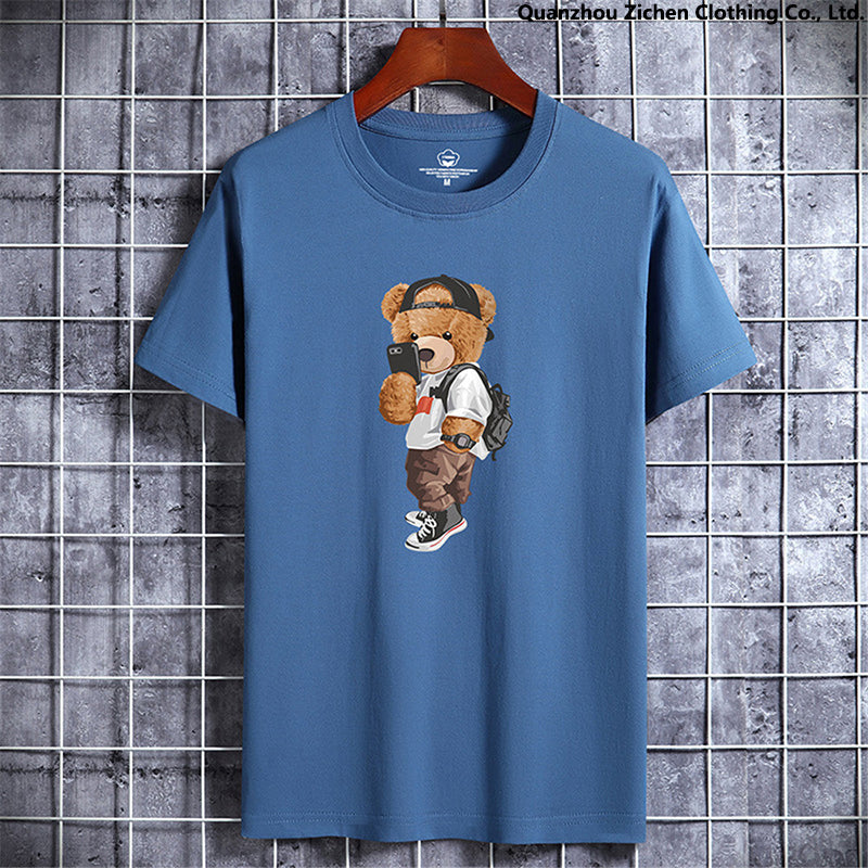 2023 Cute Bear Cotton Harajuku T-shirt for Summer