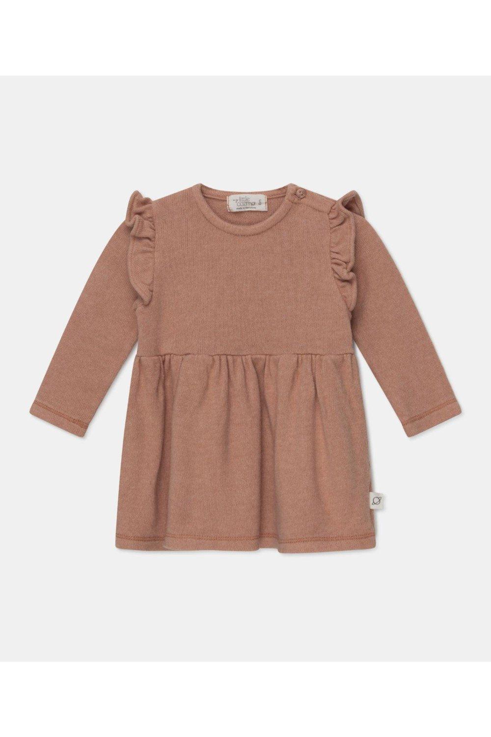 60% discount on brown knit dress.