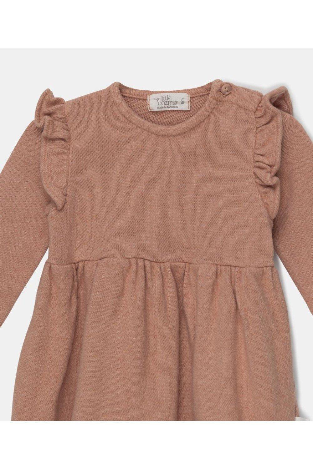 60% discount on brown knit dress.