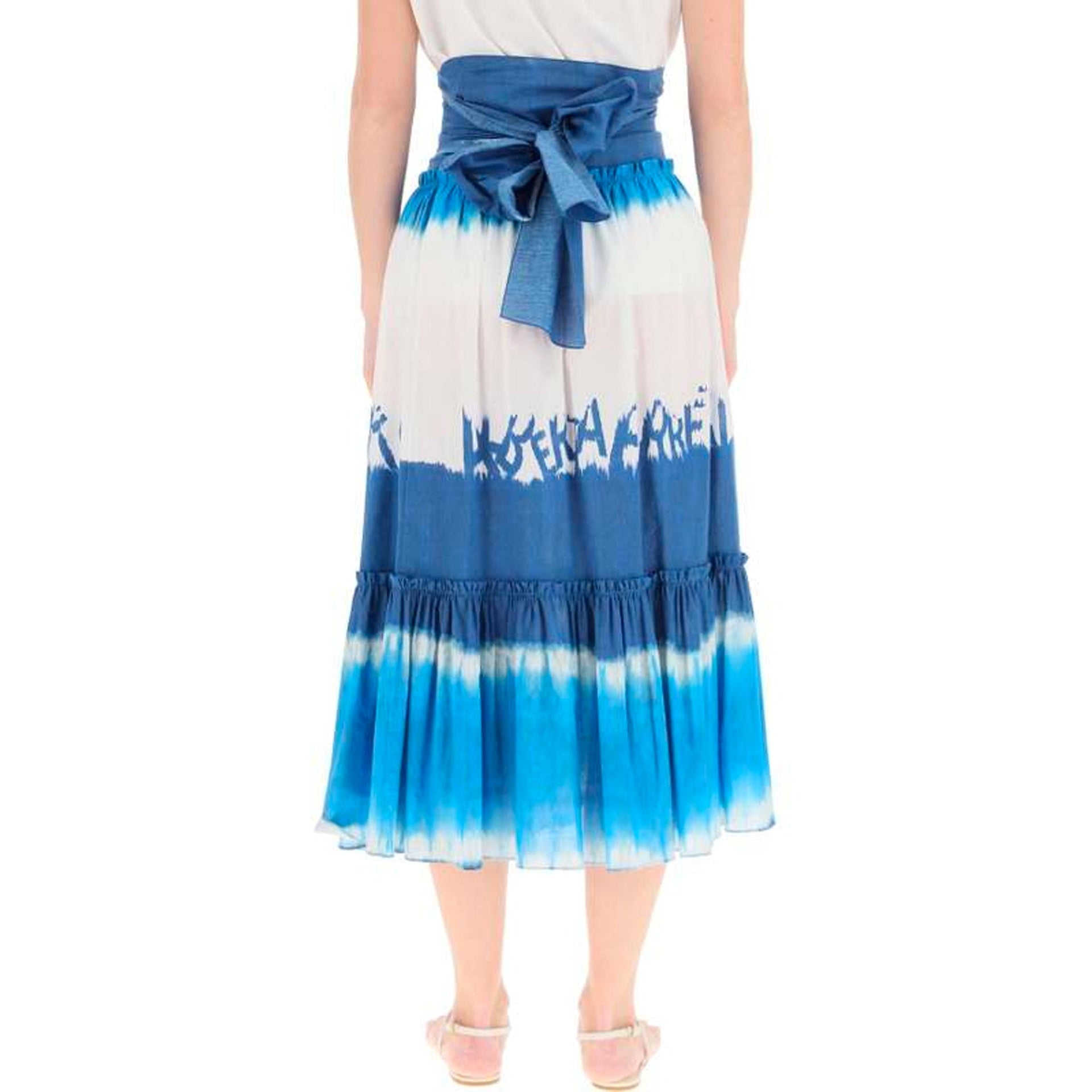 Alberta Ferretti midi skirt tie-dye