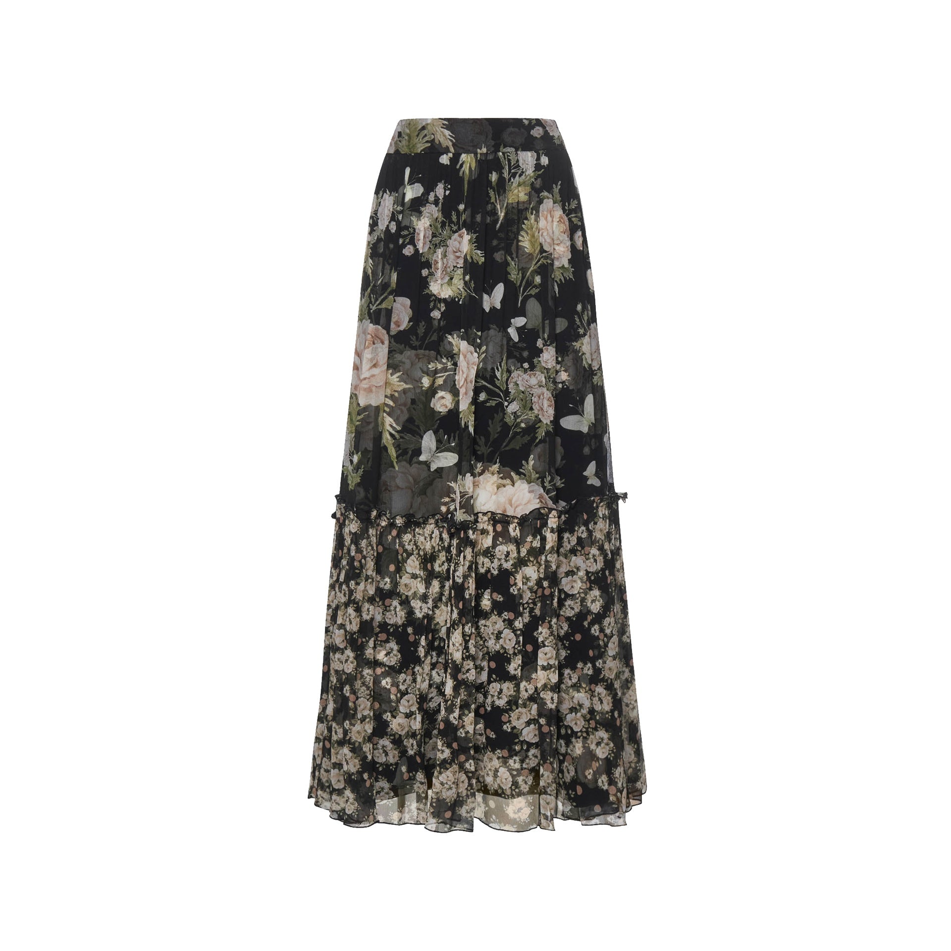 Alessia Zamattio Mughetto floral silk dress.