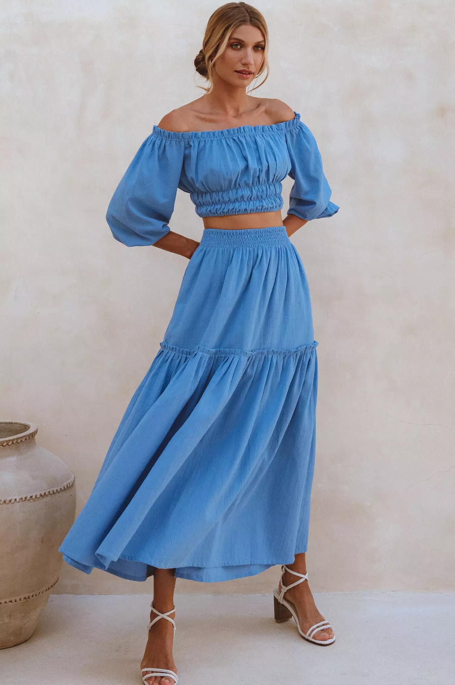 Annabelle Linen Maxi Skirt