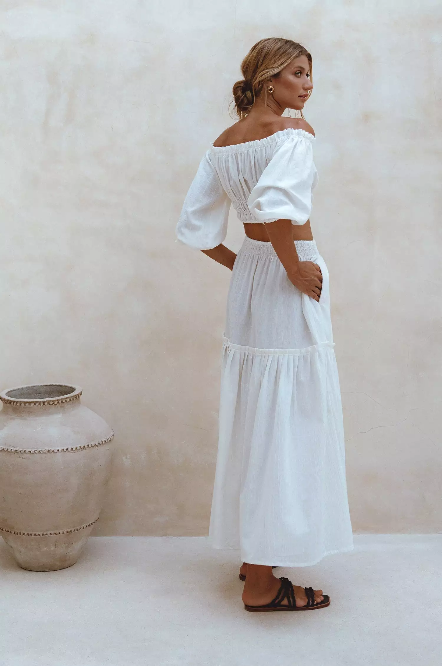 Annabelle Linen Maxi Skirt