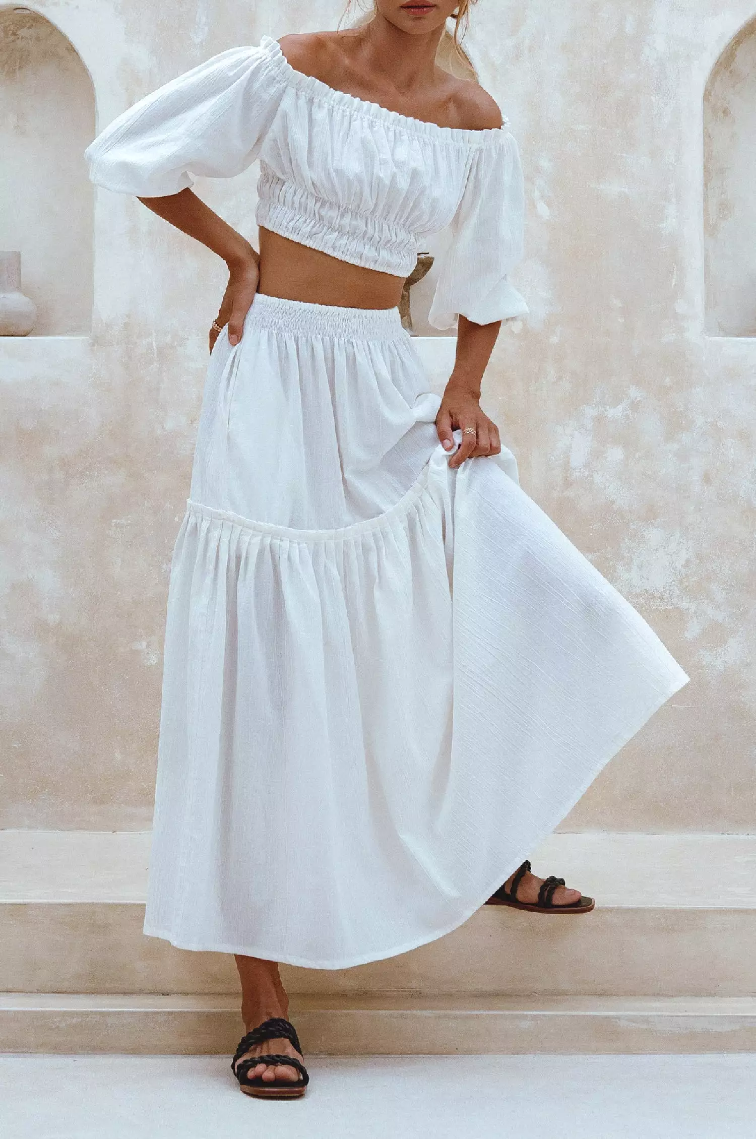 Annabelle Linen Maxi Skirt