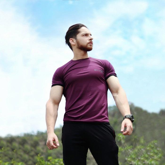 Attitude Wine Muscle Fit Tee - discounted