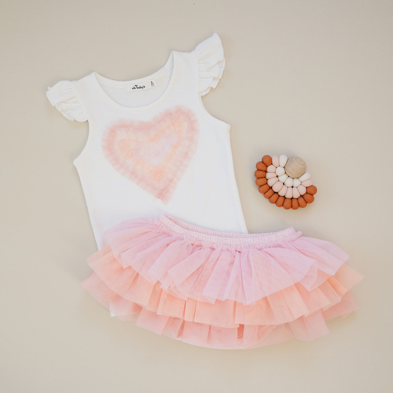 baby Tutu Tushie - Peach Sherbet