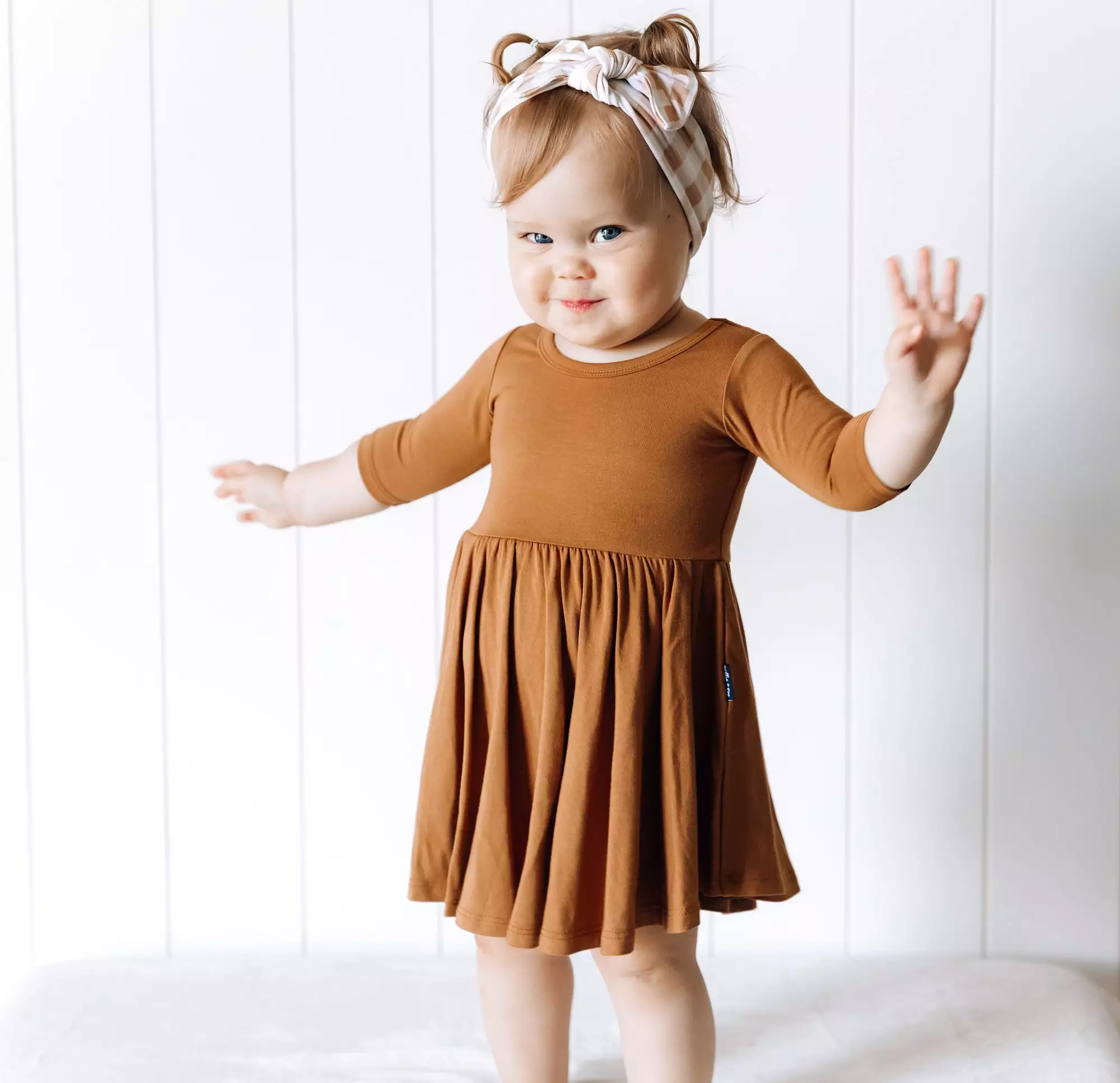 Bamboo Dress Caramel - Mid Sleeve