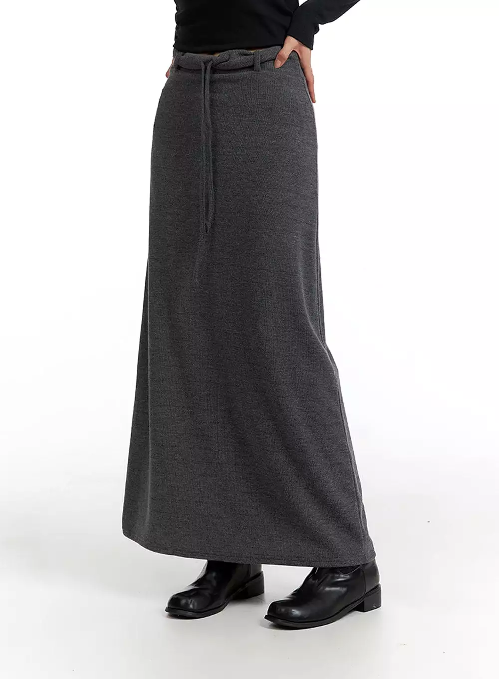 Basic Maxi Skirt with Bands, Style IF402