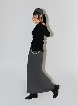 Basic Maxi Skirt with Bands, Style IF402