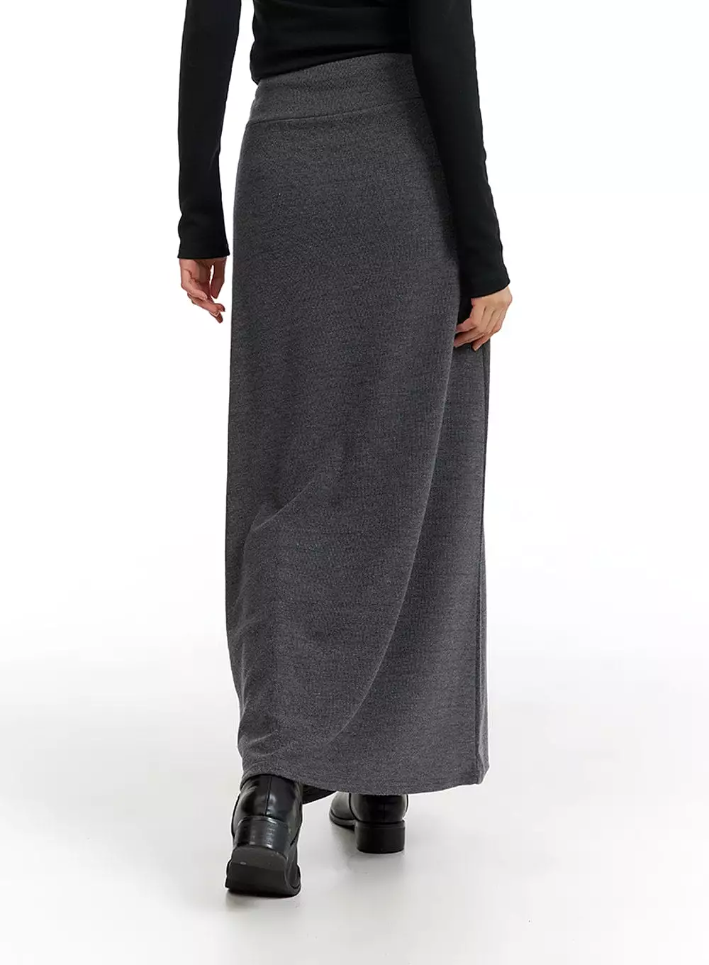 Basic Maxi Skirt with Bands, Style IF402