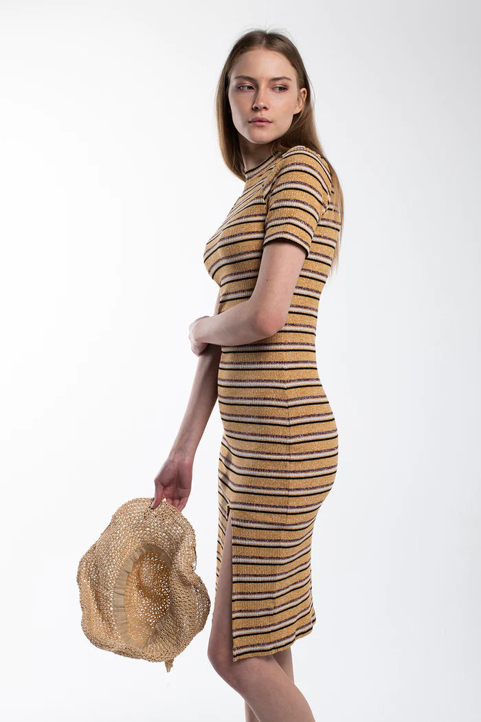 Bee Alpaca Rib Knit Dress