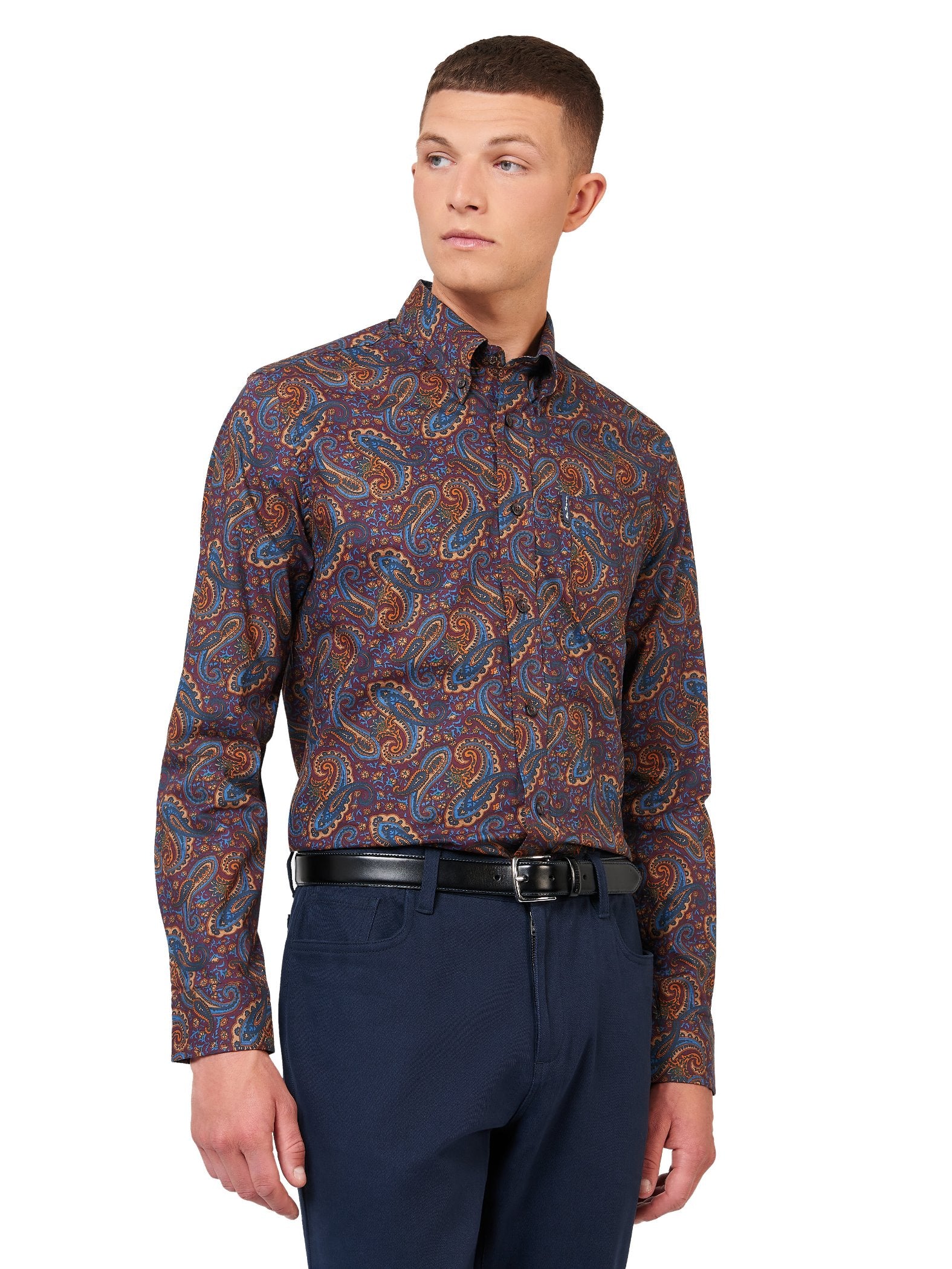 Ben Sherman Men's Paisley Print Shirt