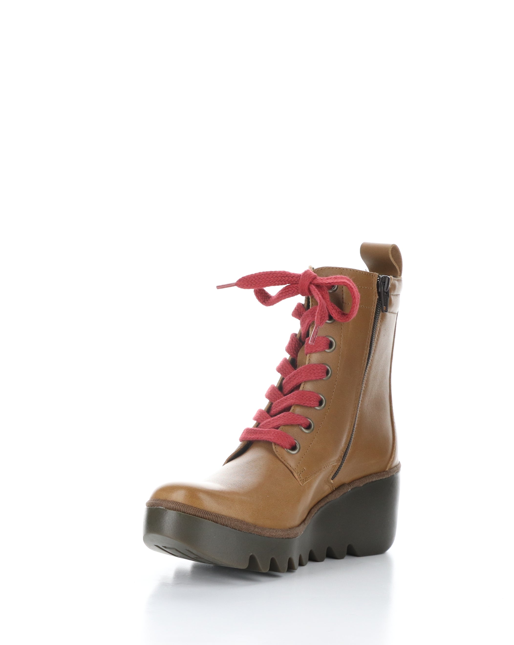 BIAZ329FLY 009 CUOIO Leather Lace-up Boots.