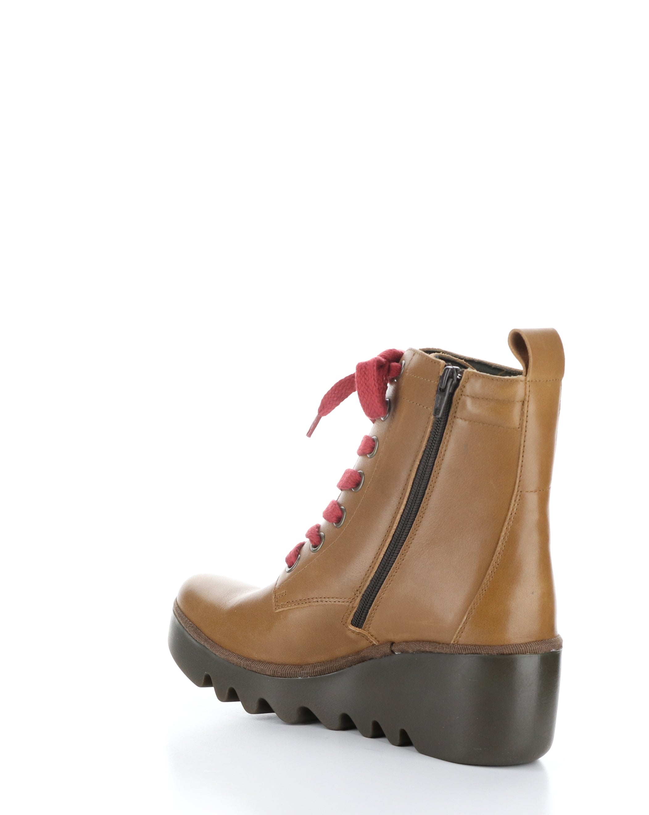 BIAZ329FLY 009 CUOIO Leather Lace-up Boots.