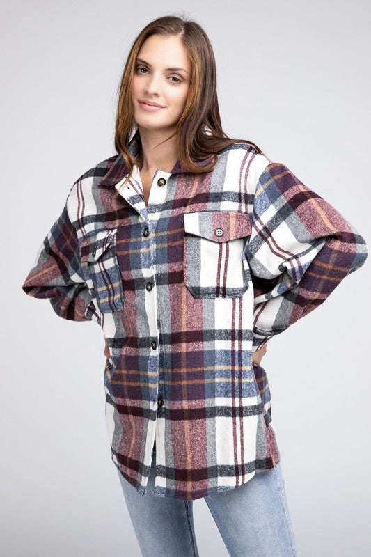 Bibi Textured Shirts - Big Checkered Prints