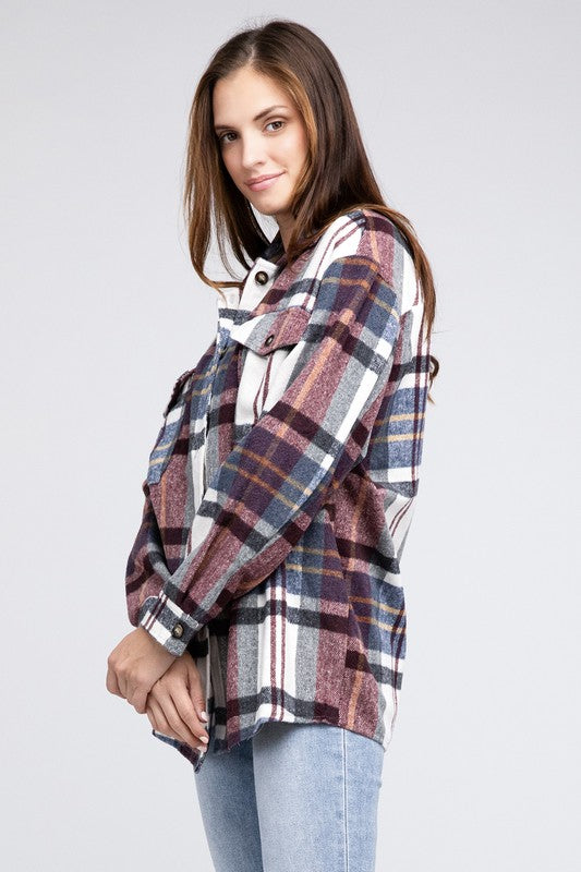 Bibi Textured Shirts - Big Checkered Prints