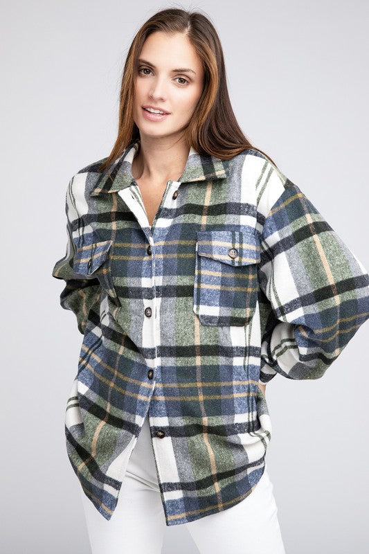 Bibi Textured Shirts - Big Checkered Prints