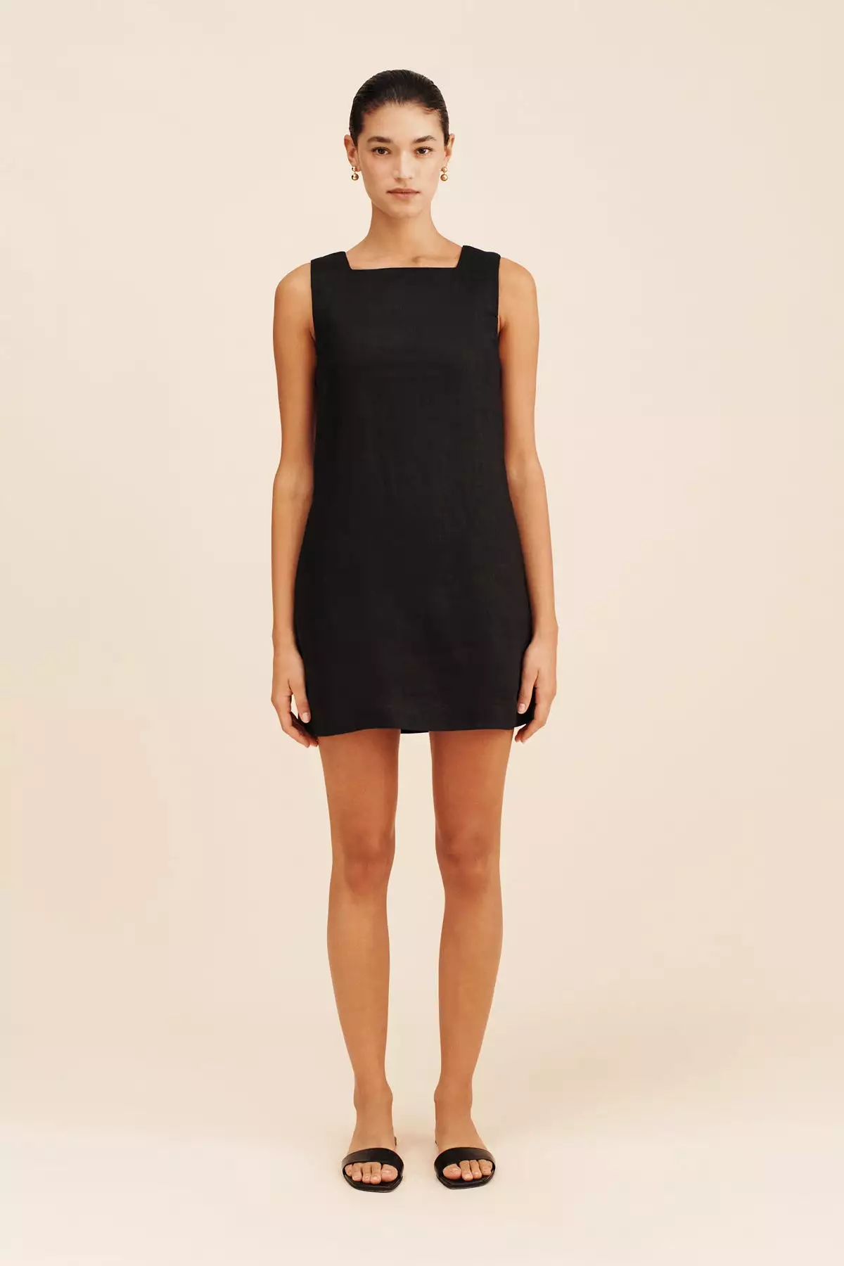 Black Emma Shift Dress