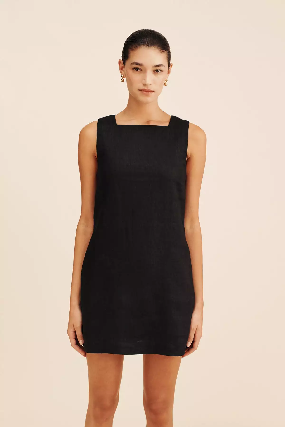 Black Emma Shift Dress