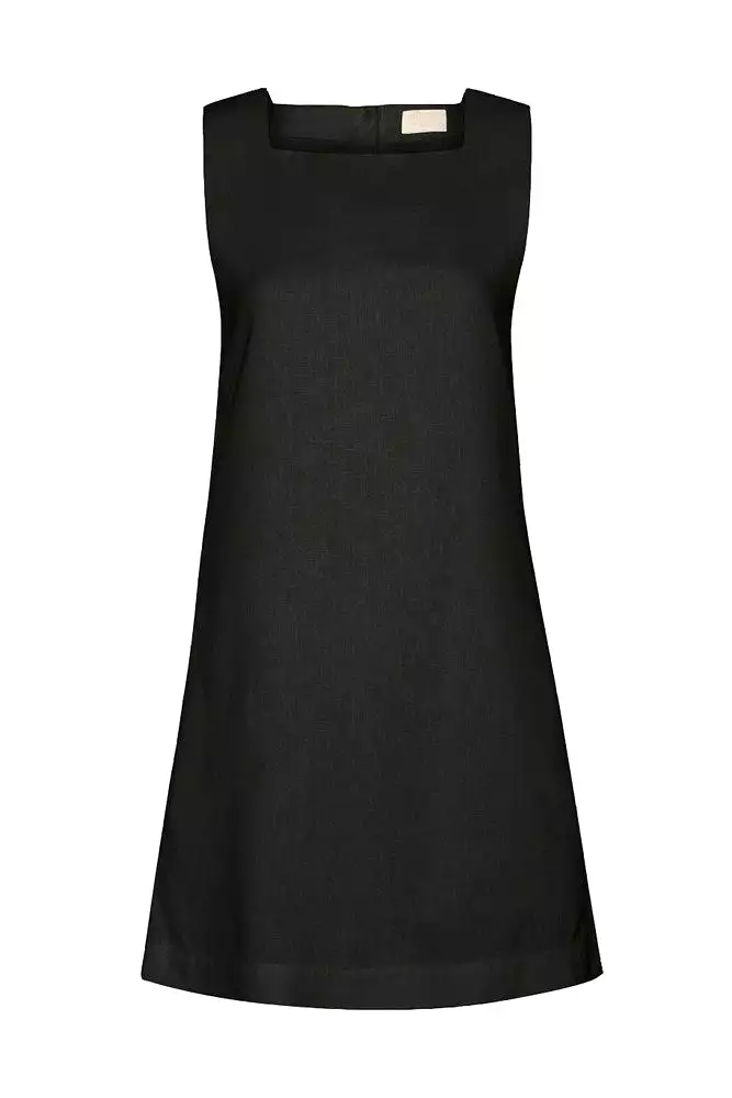 Black Emma Shift Dress