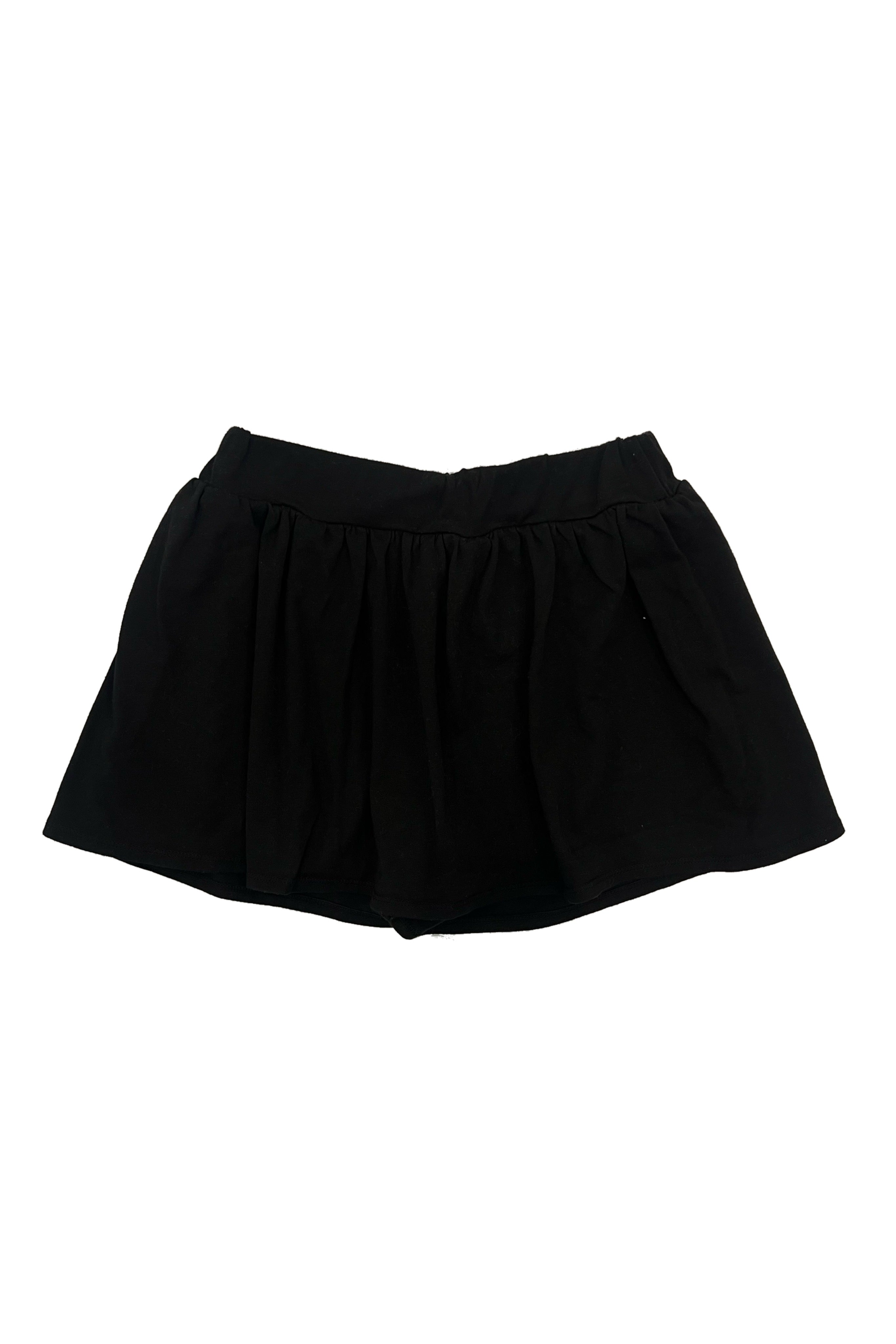 Black Flowy Skort - Women's Fashion Bottoms - Stylish and Versatile Skort - Black Skirt with Shorts - Buy Now at Affordable Pric