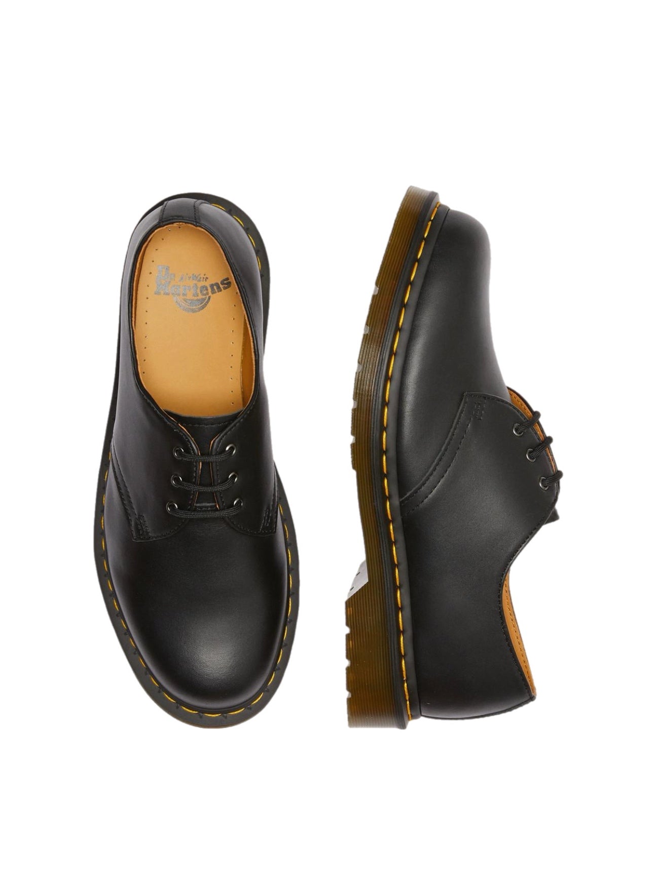 Black Leather Dr. Martens 1461 Shoes