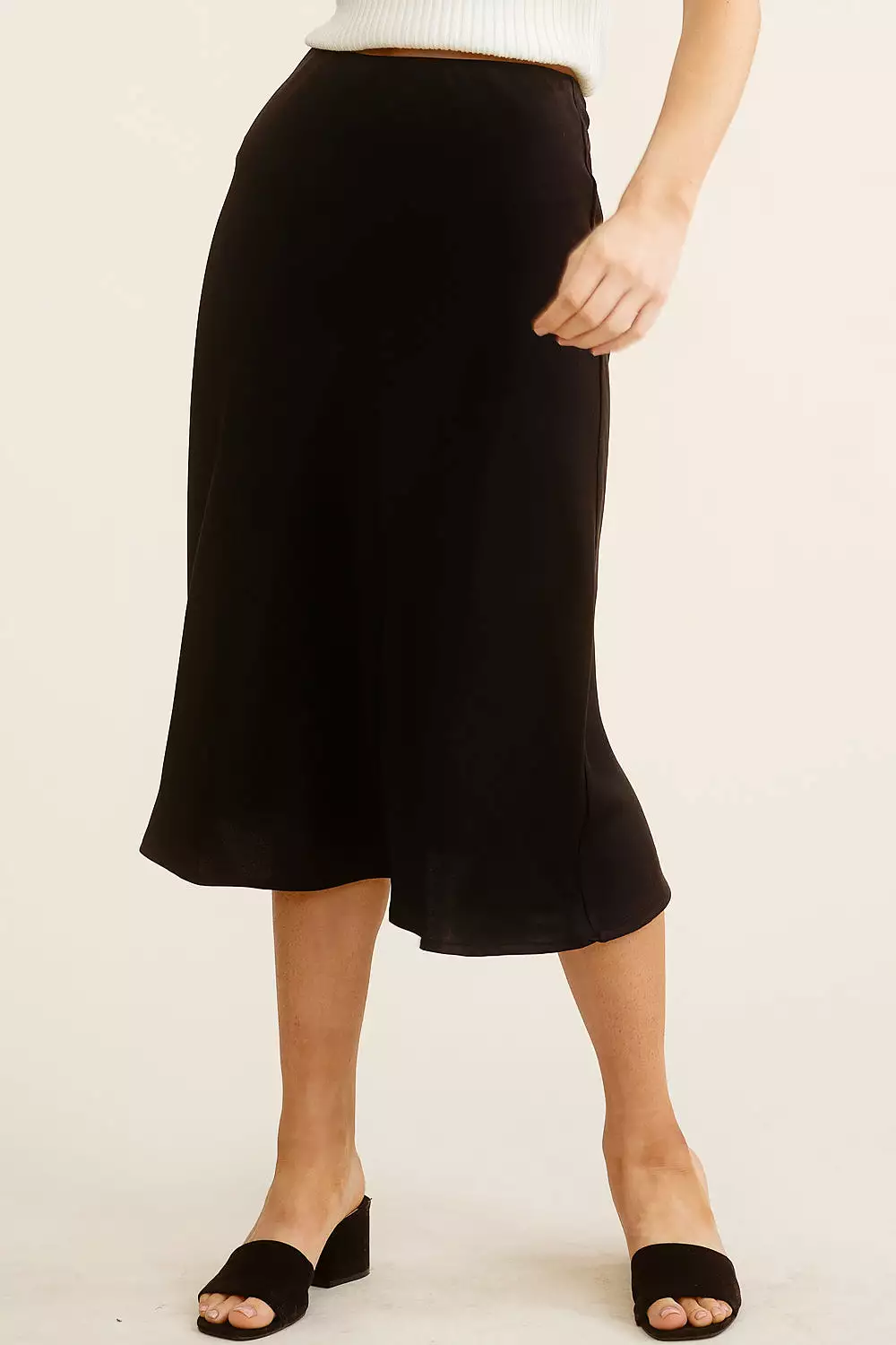 Black Midi Skirt