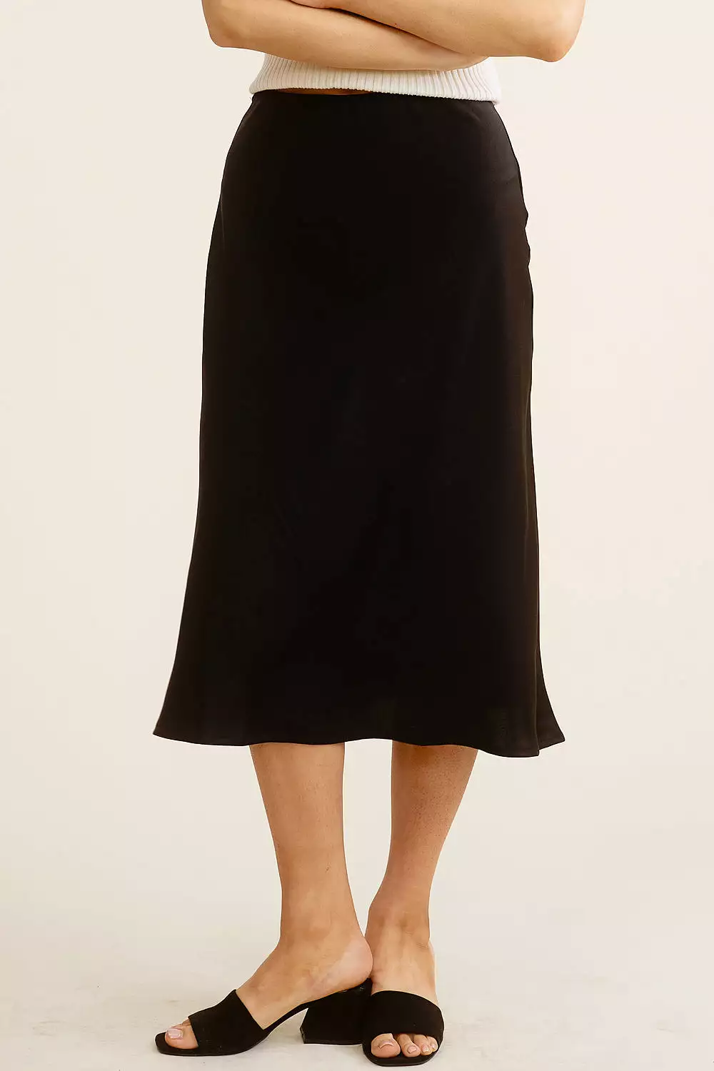 Black Midi Skirt