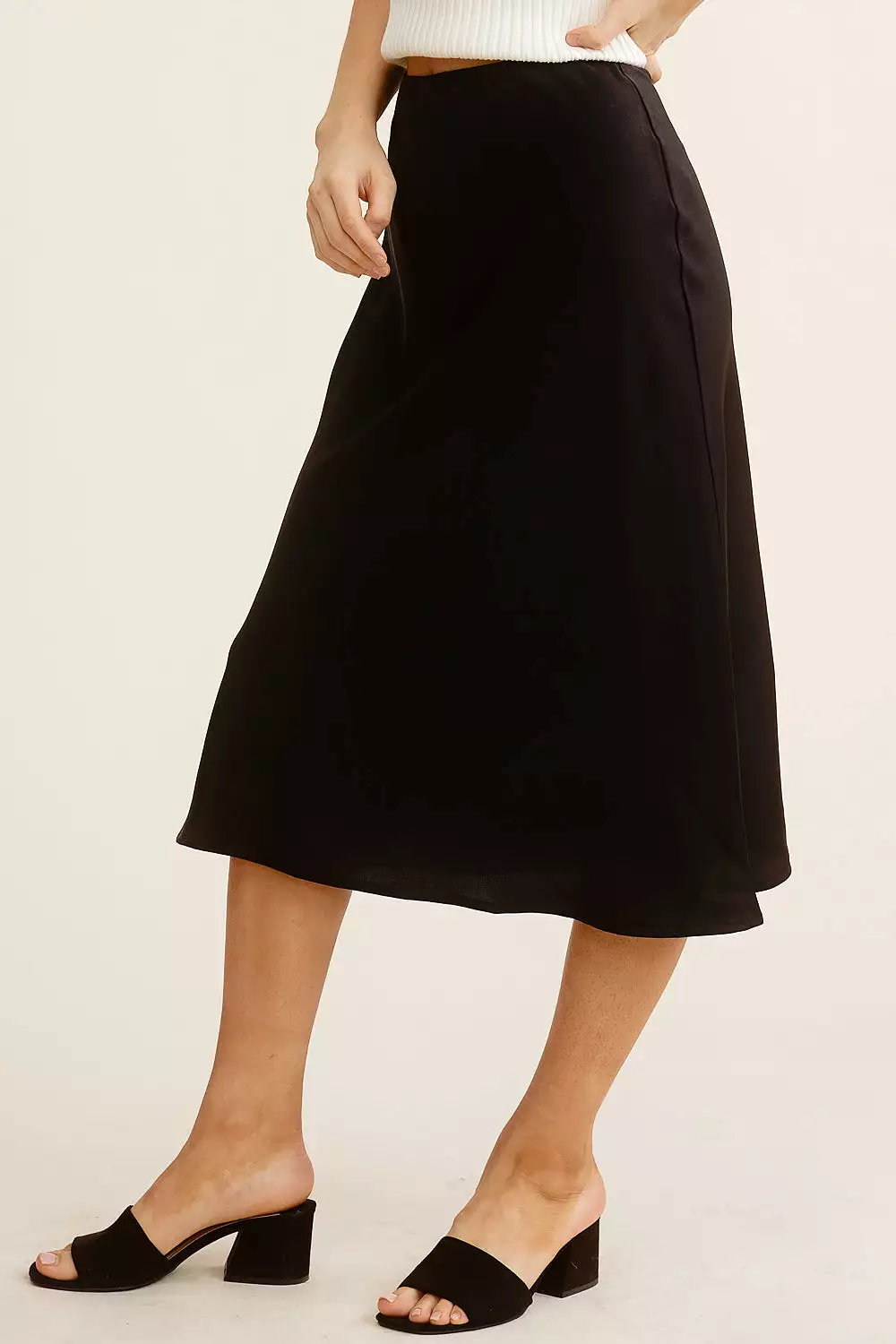 Black Midi Skirt