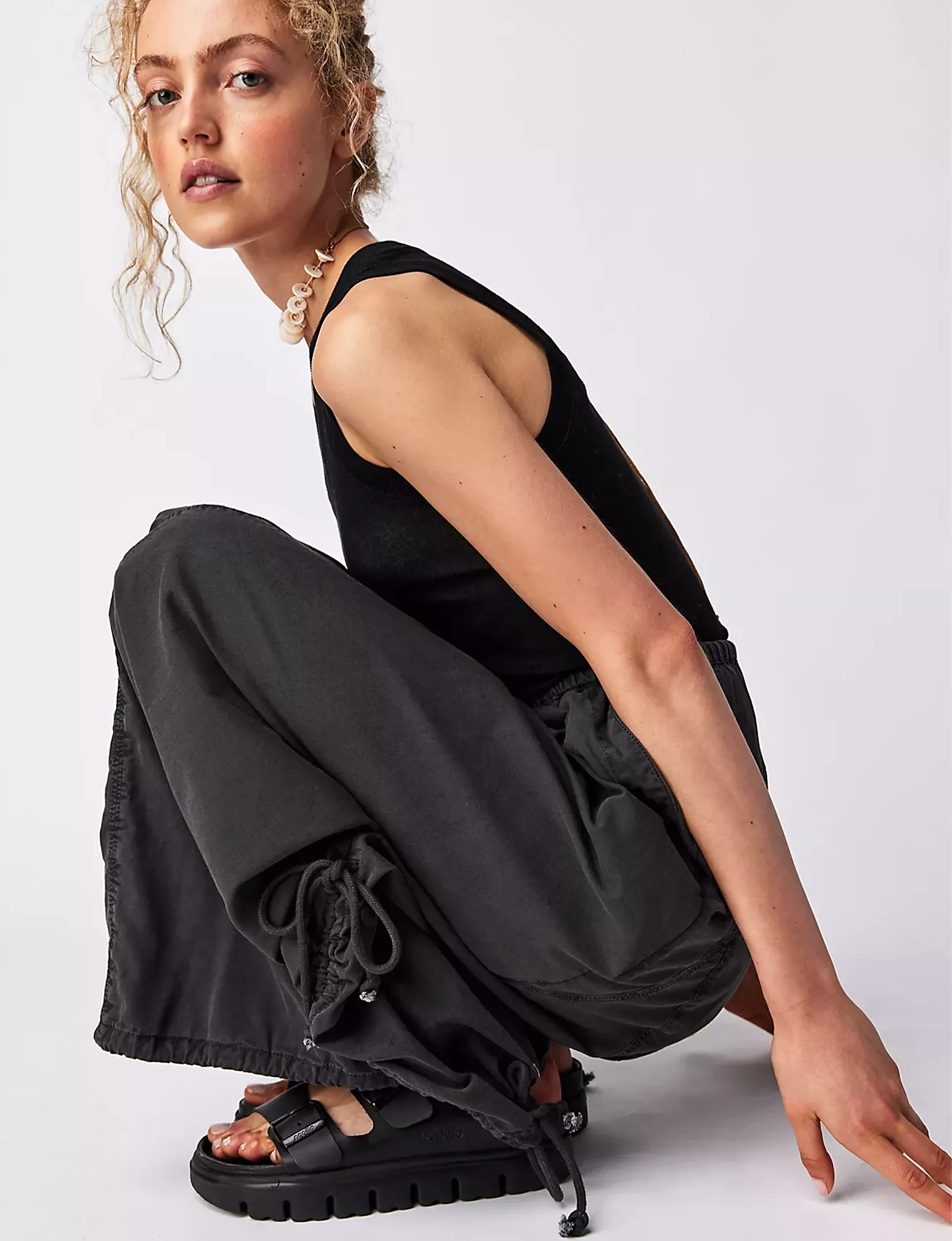 Black Parachute Skirt