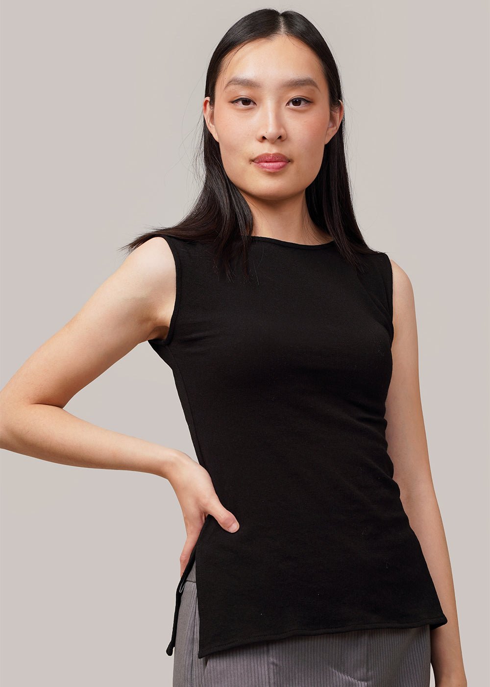 Black Tank Top for Online Meetings