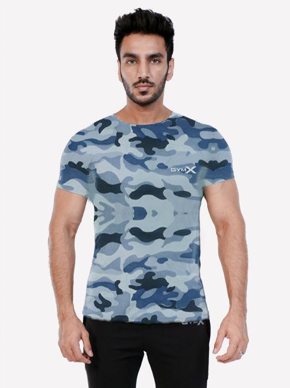 Blue Chaos Camo Tee - Discount