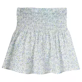 Blue Floral Isla Skirt