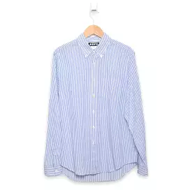 Blue Stripe Hope Button Shirt