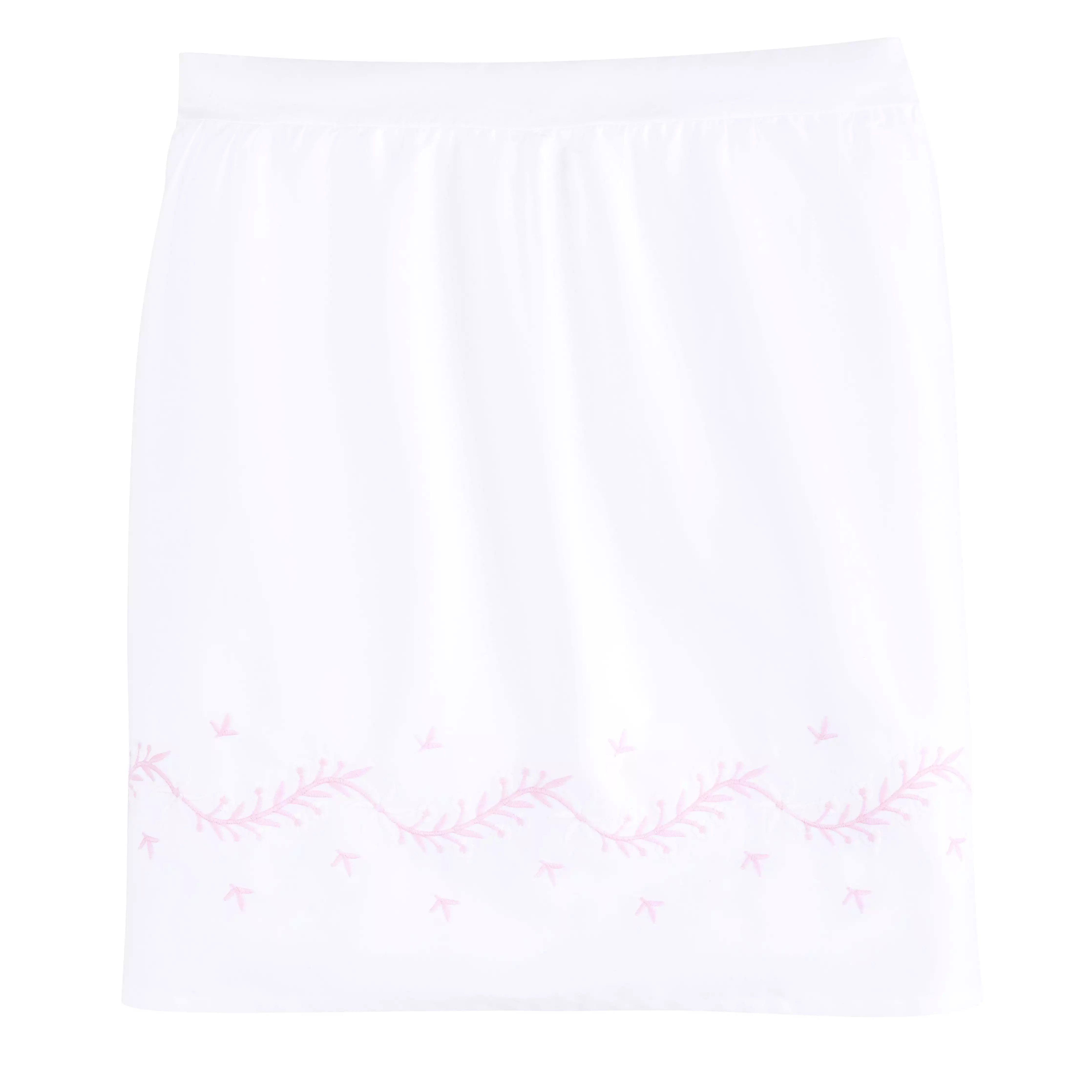 Blush Embroidered Crib Skirt