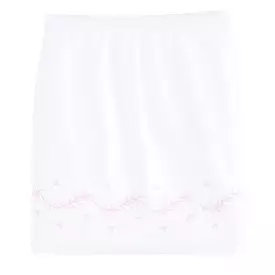 Blush Embroidered Crib Skirt