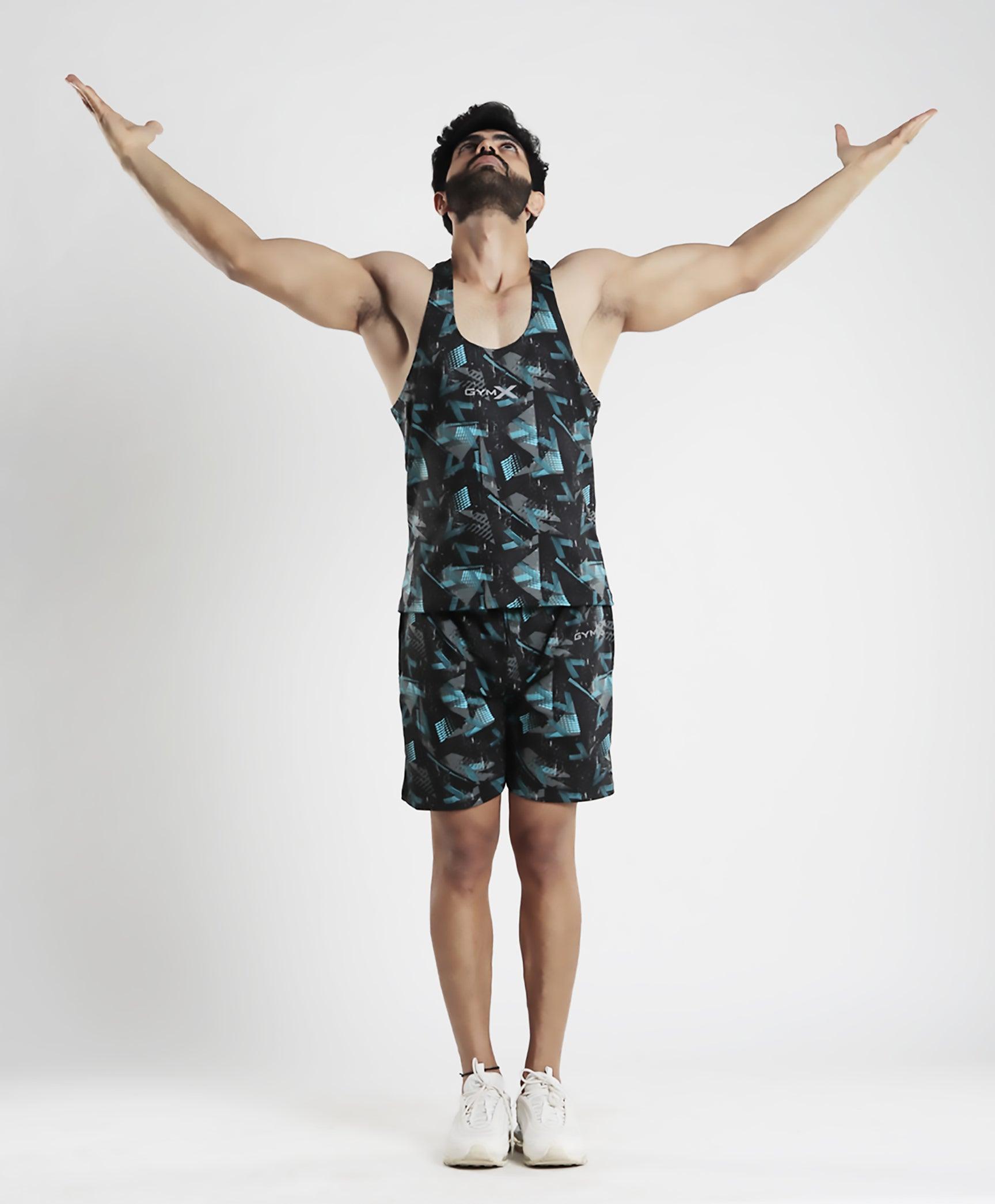 Bolt Blue Camo Stringer (4-way stretch) - Discount