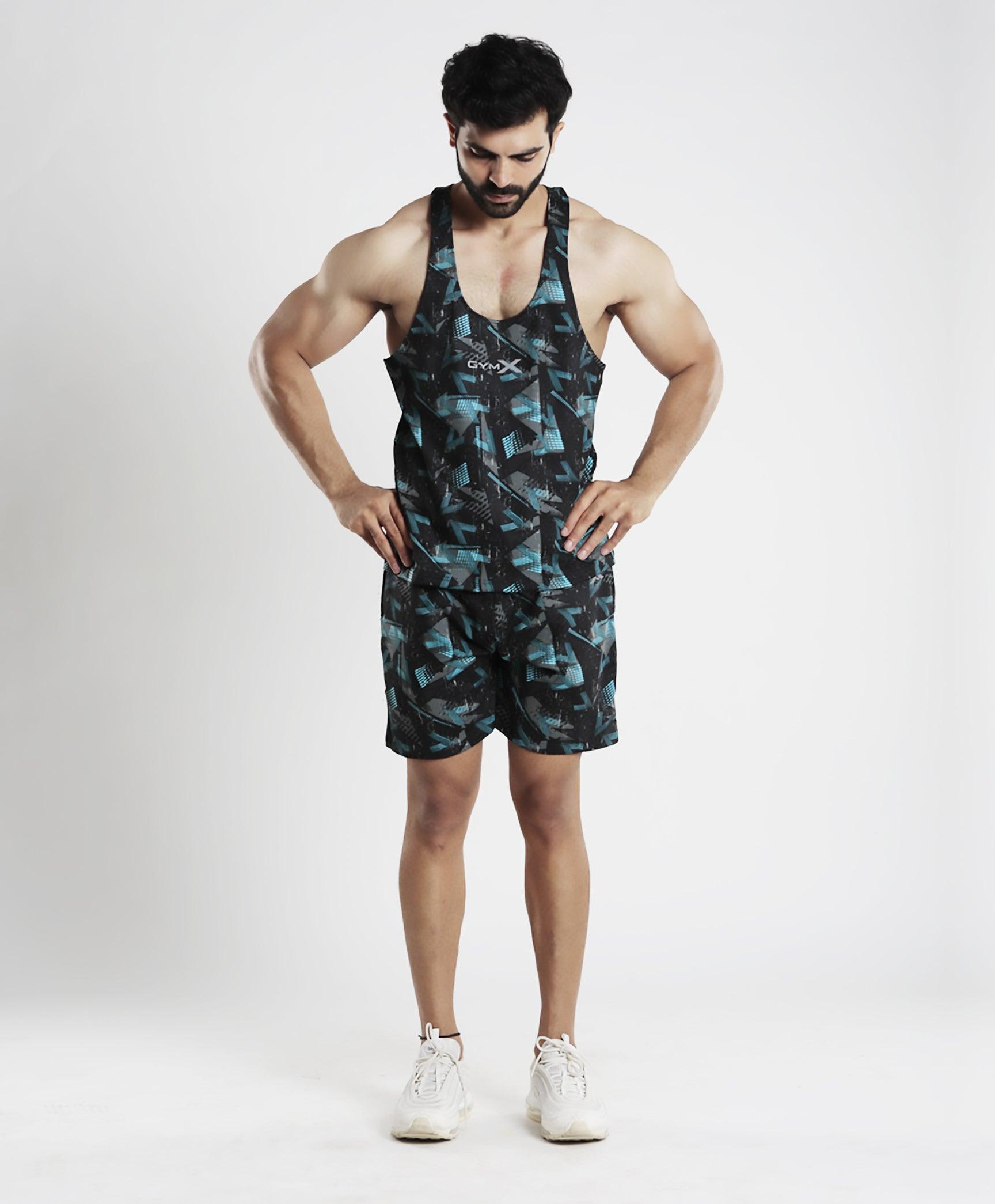 Bolt Blue Camo Stringer (4-way stretch) - Discount