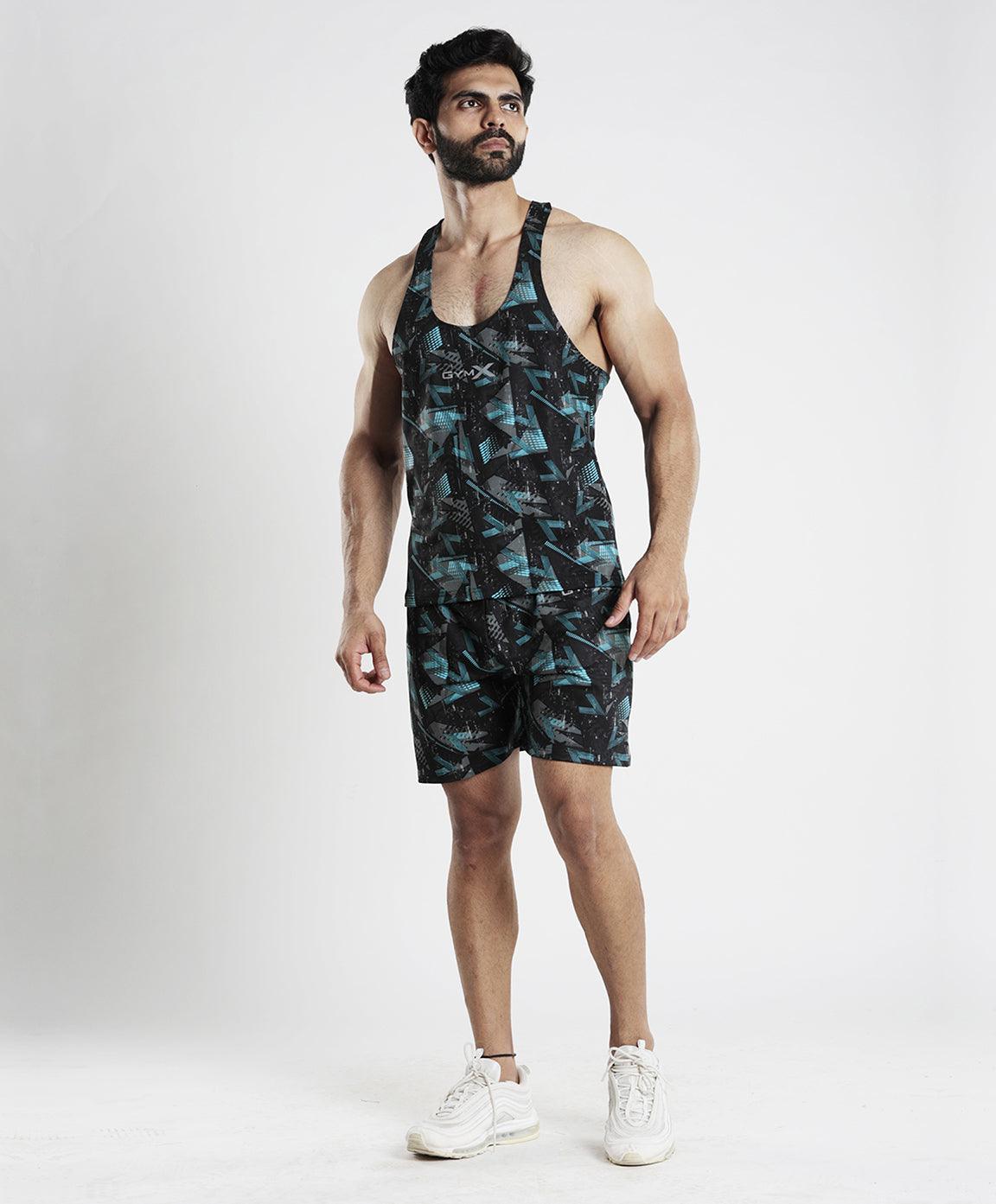 Bolt Blue Camo Stringer (4-way stretch) - Discount