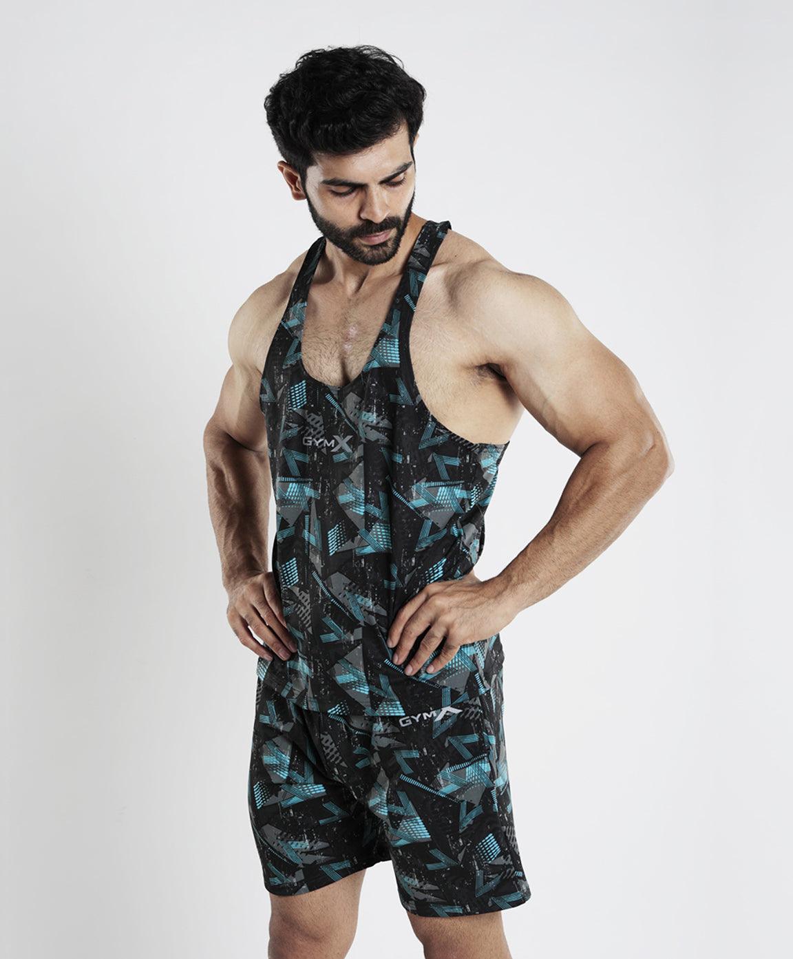 Bolt Blue Camo Stringer (4-way stretch) - Discount