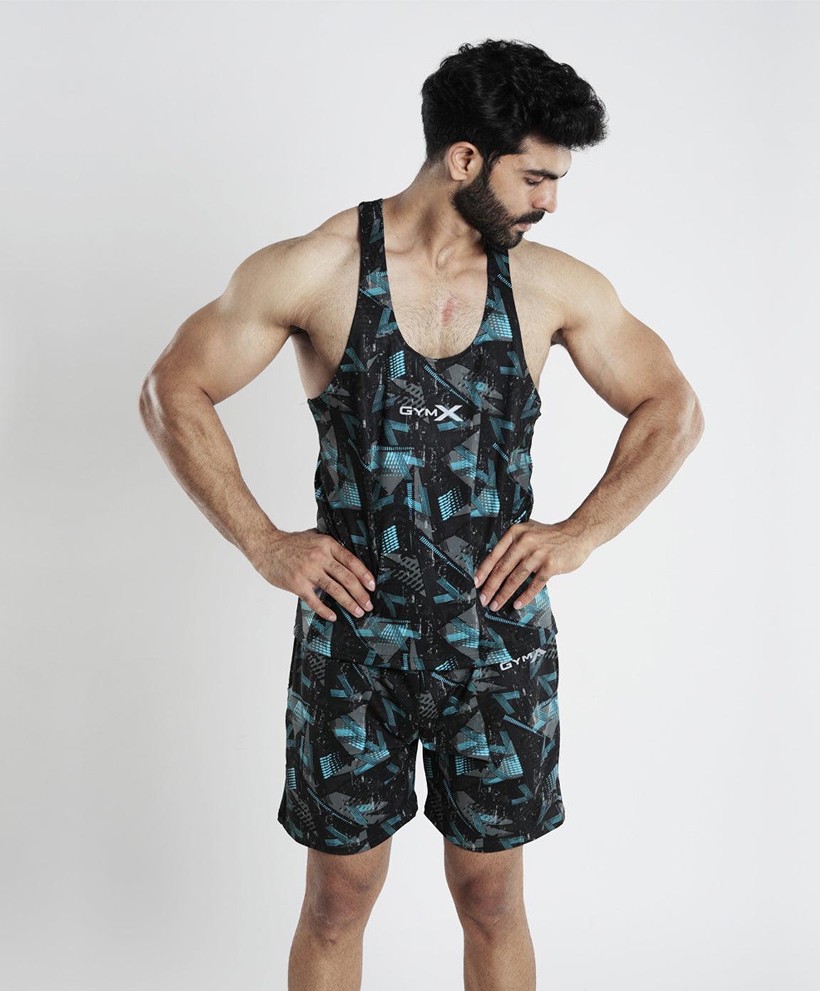 Bolt Blue Camo Stringer (4-way stretch) - Discount