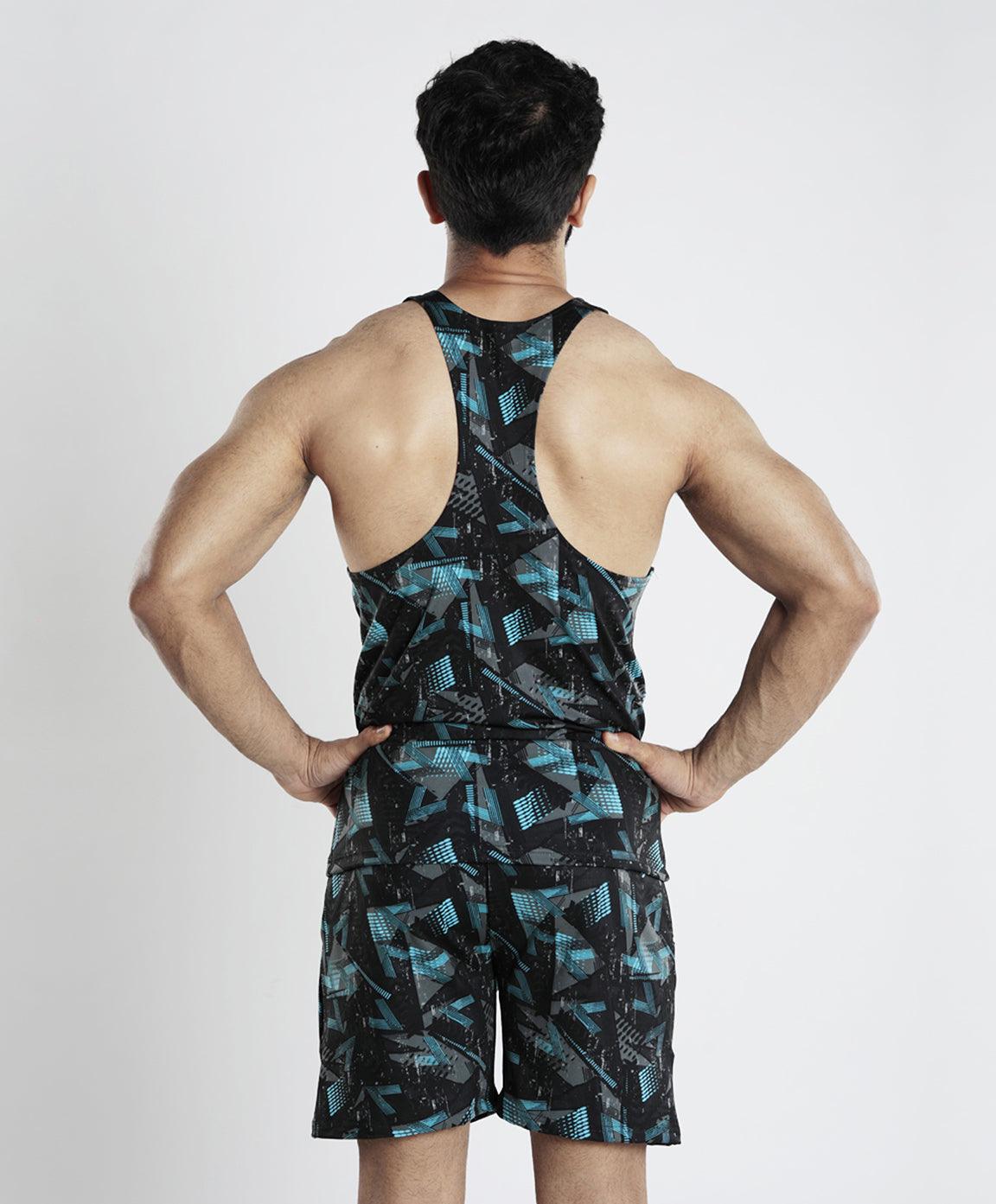 Bolt Blue Camo Stringer (4-way stretch) - Discount