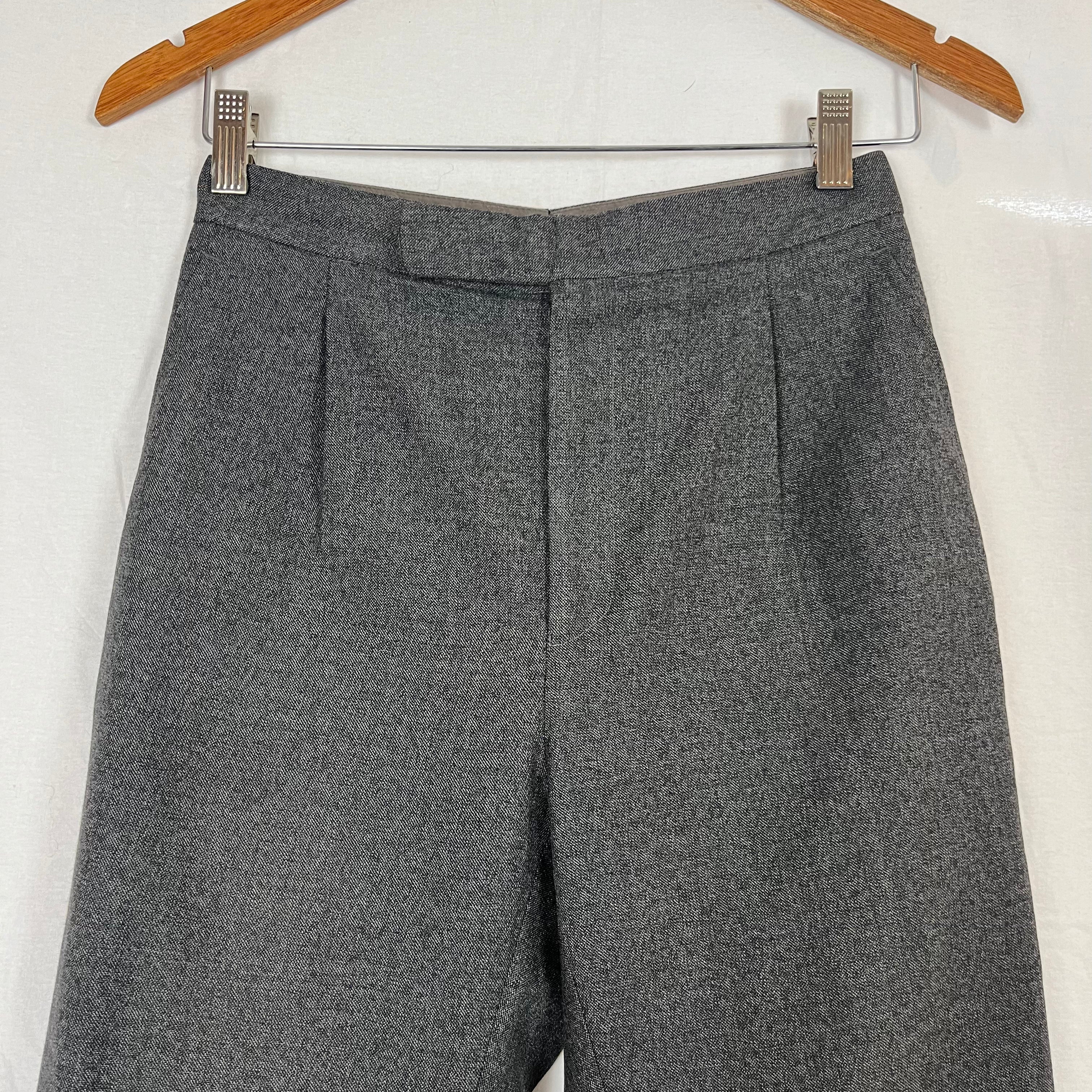 Bottega Veneta Grey Wool Tailored Trousers XXS - Shop now!