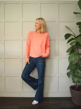 Brodie Neon Coral Cashmere Paloma Jumper