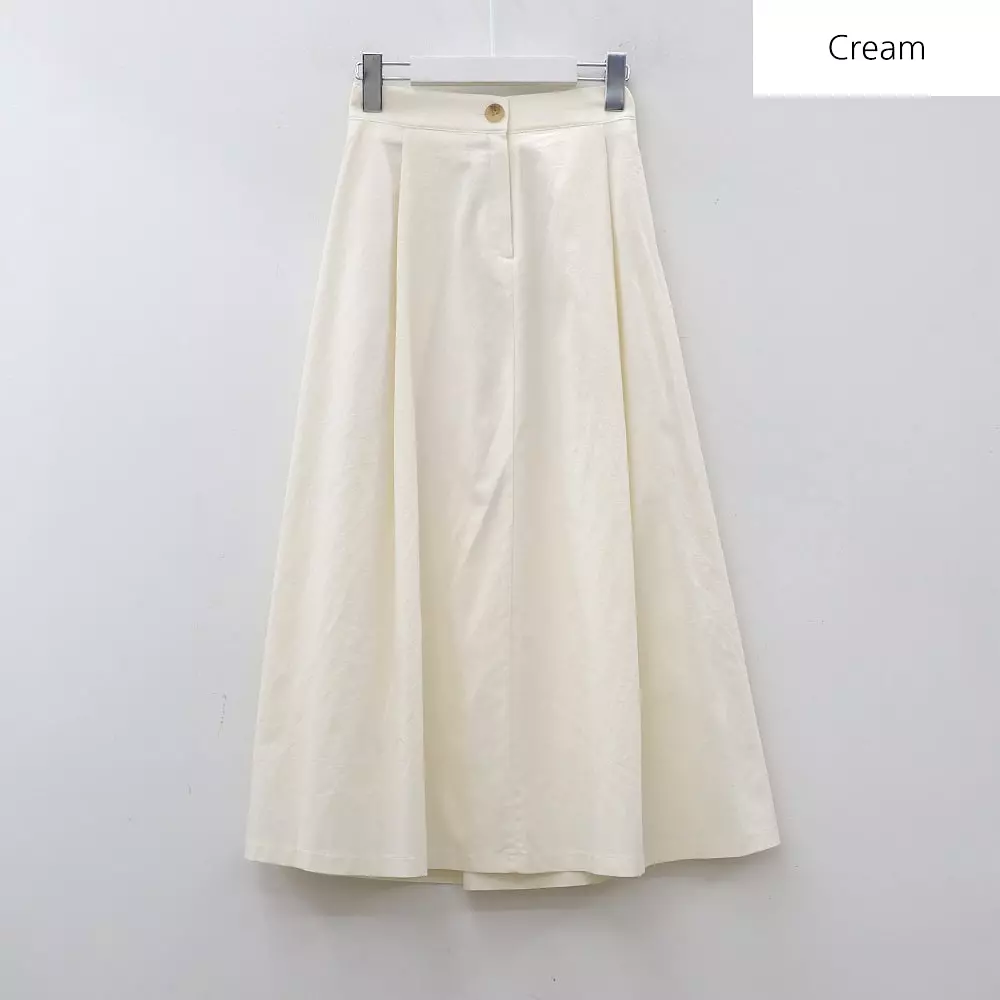 Button Back Banded Maxi Skirt BA22 - Shop Now!