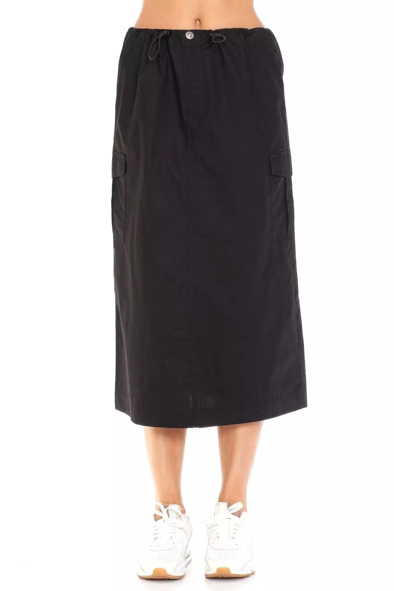 Cargo Skirt Midi Skirt Drawstring