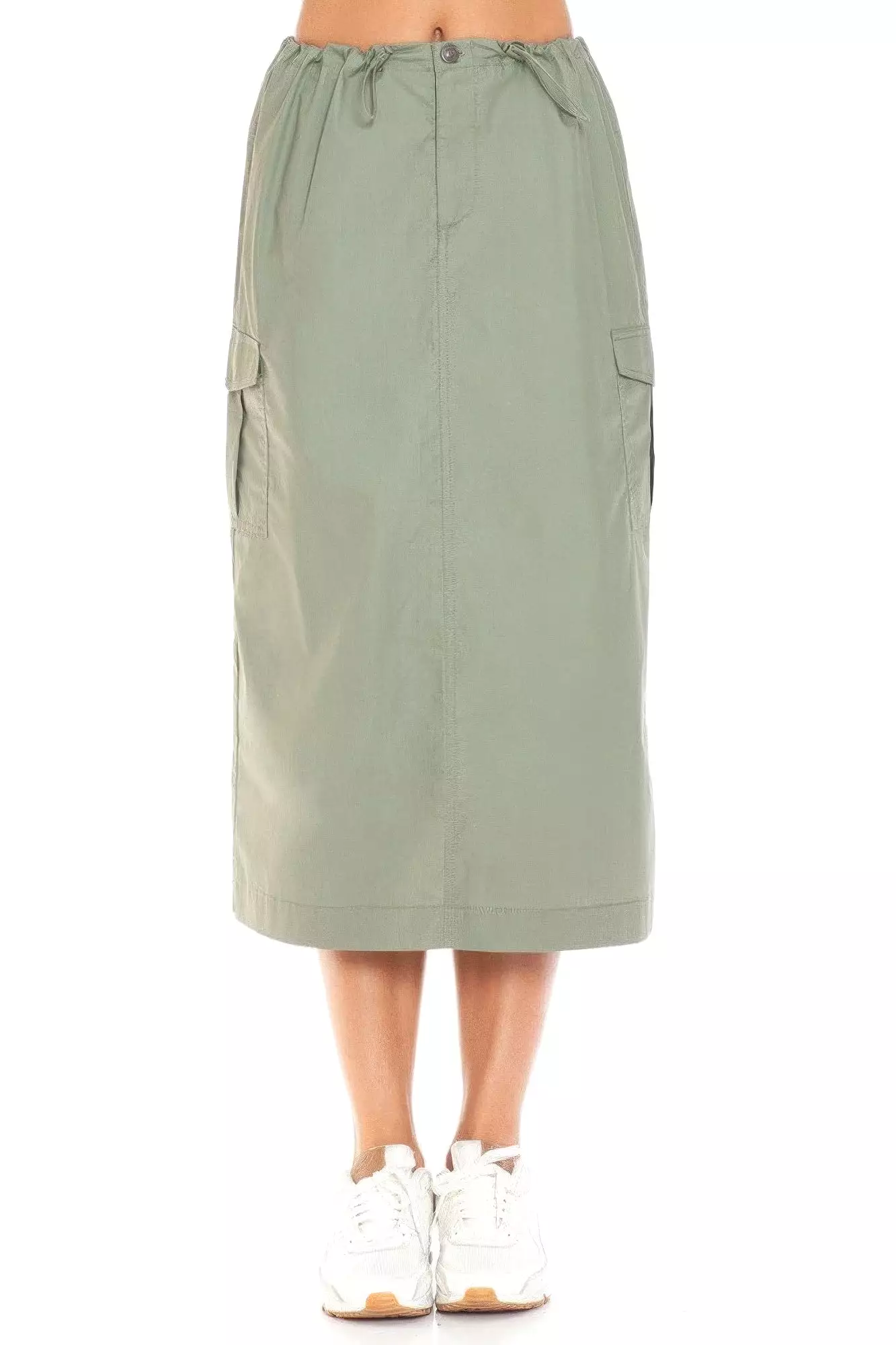 Cargo Skirt With Drawstring Midi Skirt - Result: Versatile Drawstring Cargo Skirt, Perfect for All Occasions