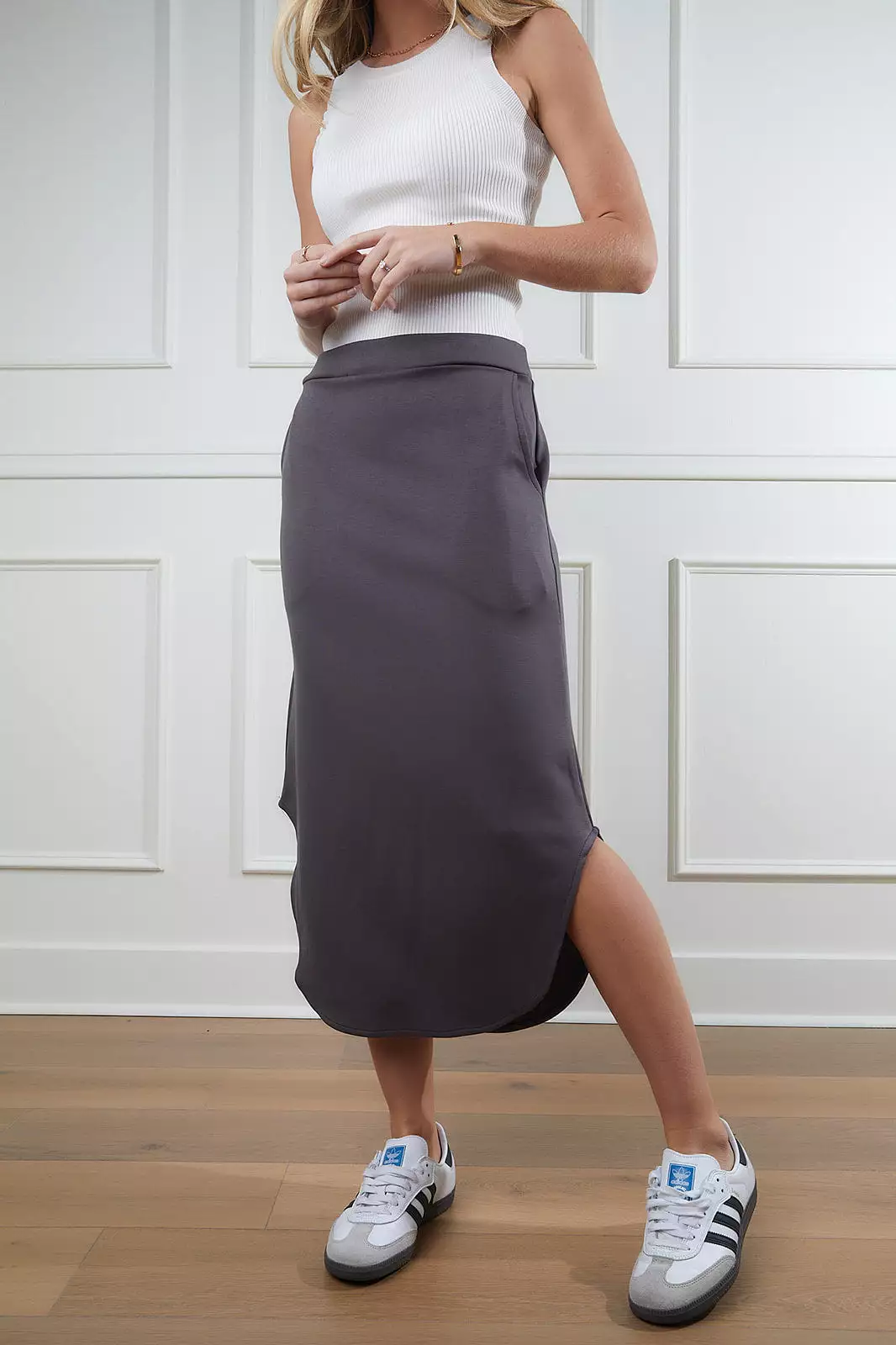 Charcoal Skirt - Get There Fast! Limited Stock Available. Shop Now!