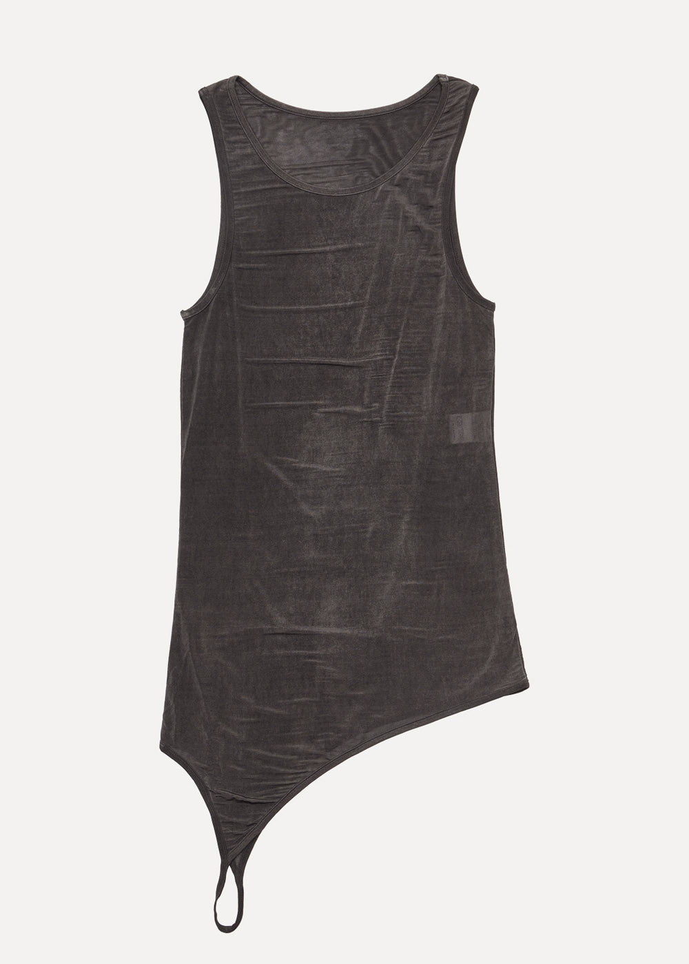 Charcoal Sleeveless Top with Three Straps