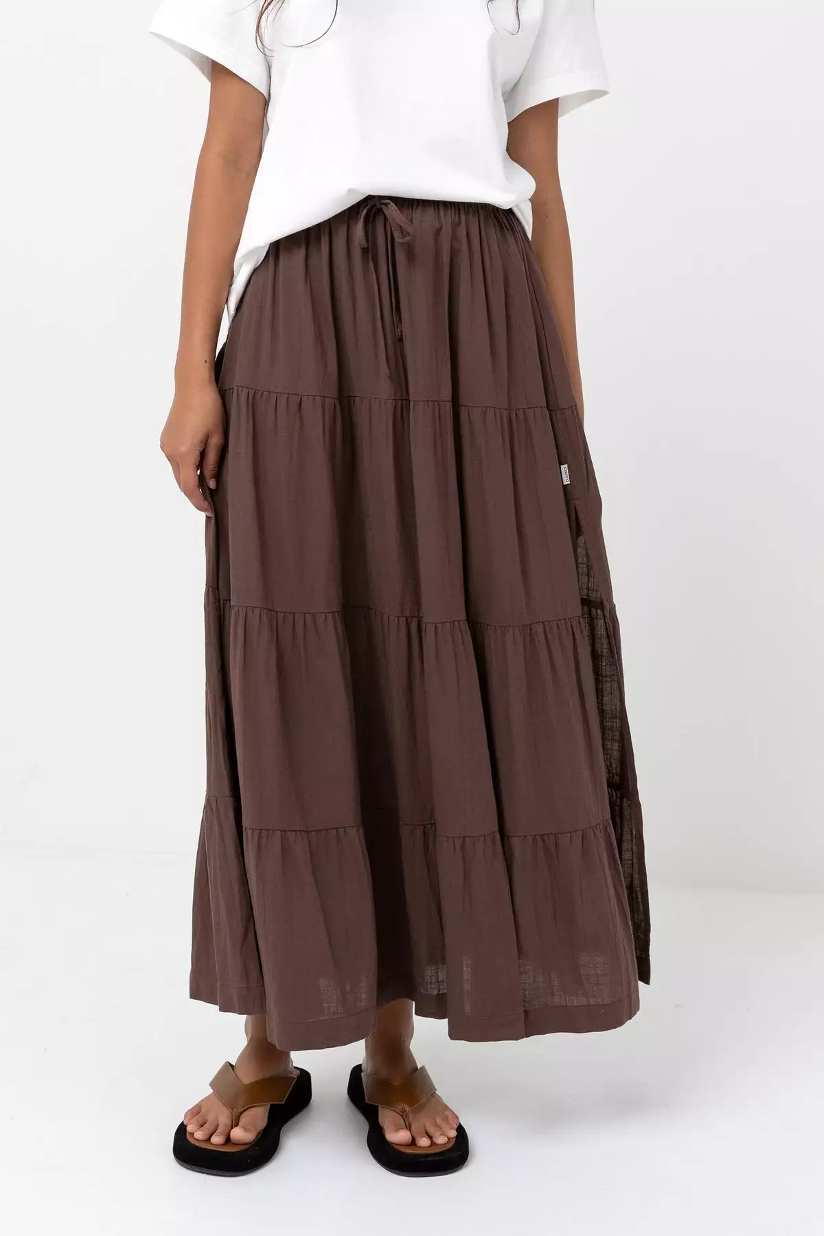 Classic Maxi Skirt with Tiered Design